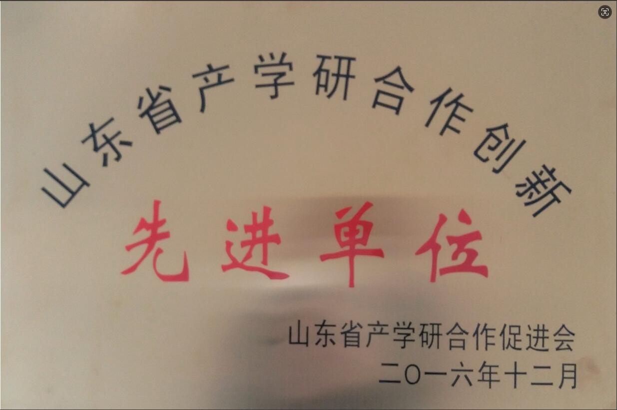 山東省技術(shù)創(chuàng)新和產(chǎn)學研合作先進單位